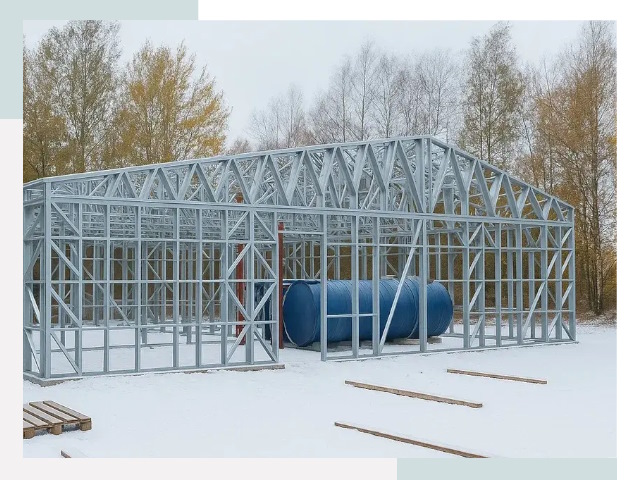 Металлические ангары в Партизанске