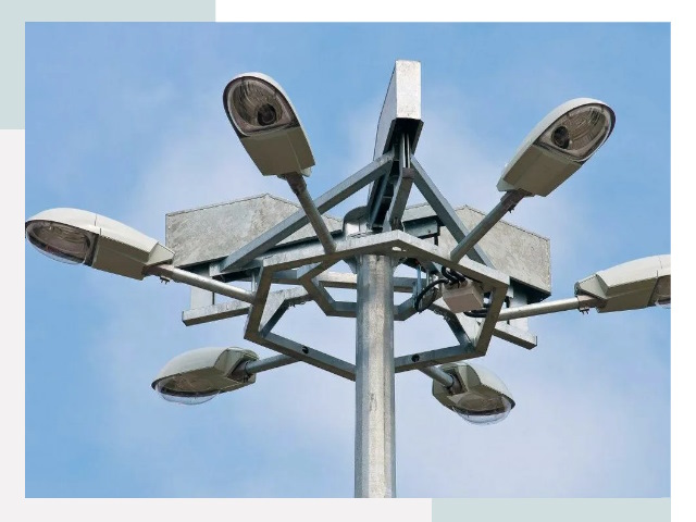 Монтаж осветительных мачт в Партизанске