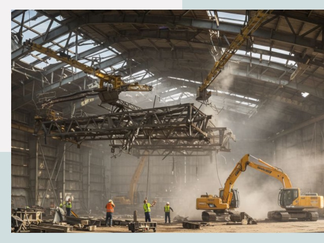 Демонтаж ангаров в Партизанске от 644 руб. за м²